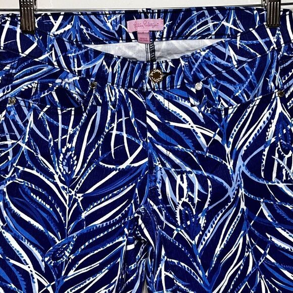 NWOT Lilly Pulitzer Twilight Blue Early Riser South Ocean Skinny Jeans sz 4 - Picture 8 of 9